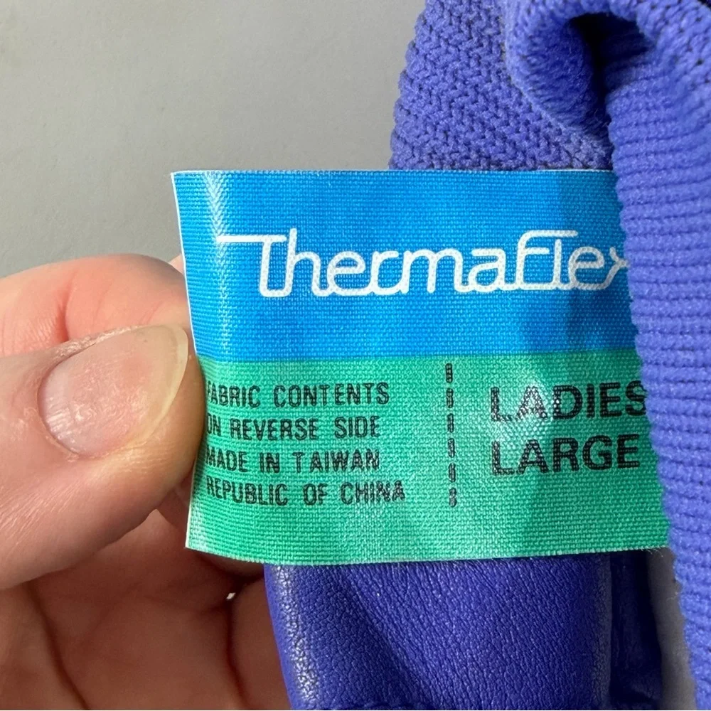 Vintage‎ Hotfingers Insulated Waterproof Winter Ski Gloves 80s Colorful Ladies L